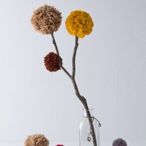 Honeycomb Glass Jar With Wooden Dipper